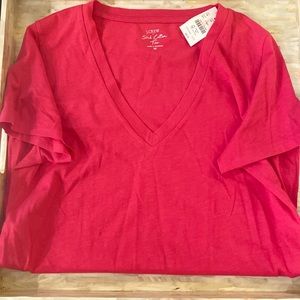 J.CREW slub cotton tee M size